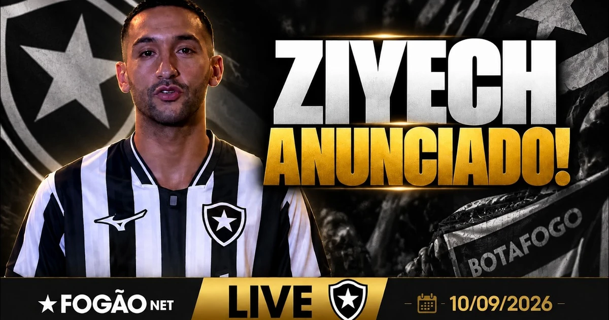Botafogo oficializa a contratação do astro marroquino Hakim Ziyech