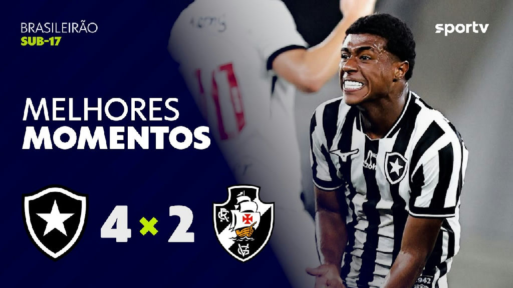 Botafogo vence Vasco por 4 a 2 em clássico emocionante do Brasileirão Sub-17 de 2026