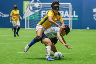 Brasil conquista medalha de prata na Copa América de futebol de cegas