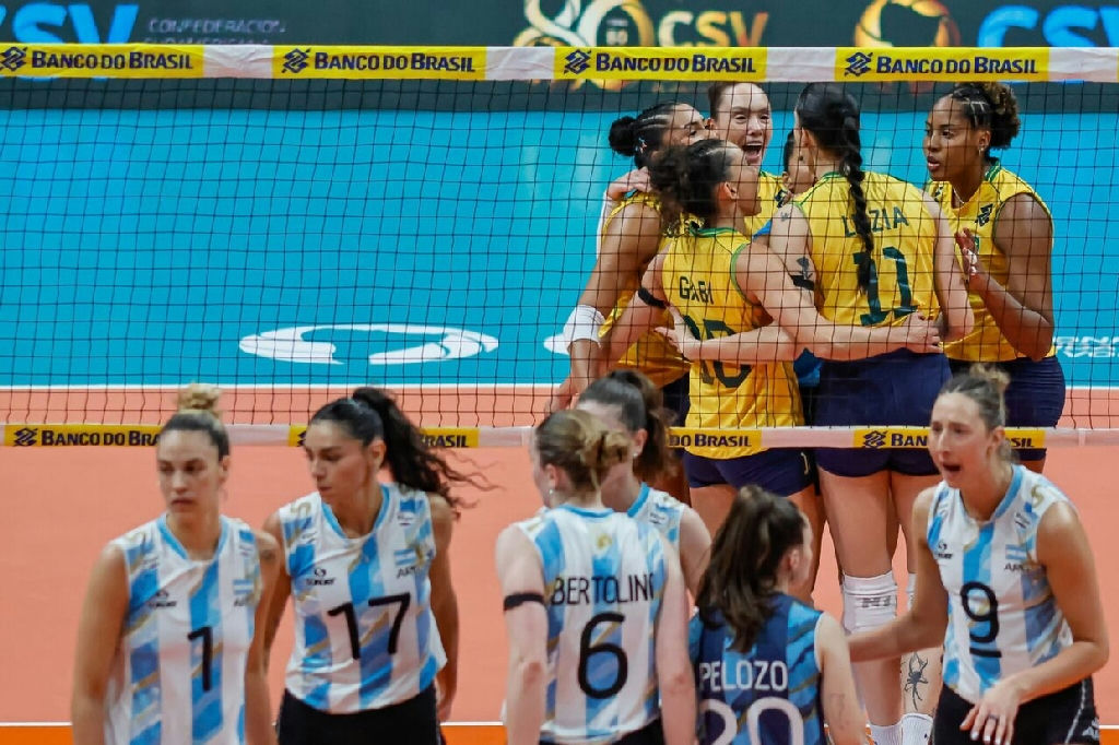 Brasil vence Argentina e garante vaga olímpica com título sul-americano