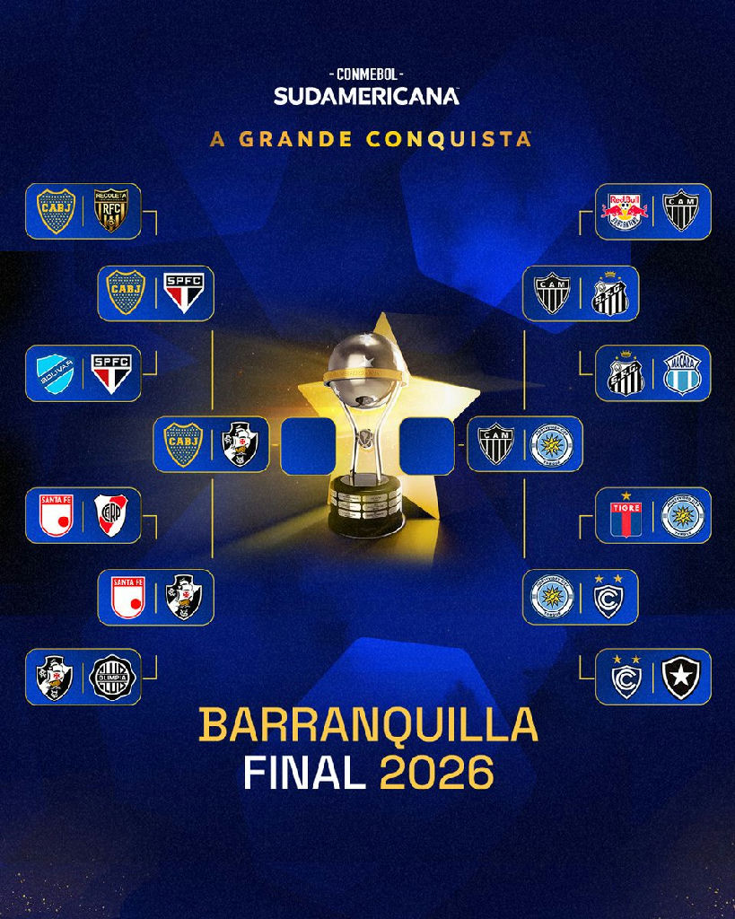 Caminho rumo a Barranquilla: definidas as semifinais da Copa Sul-americana 2026