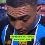 Carlos Vinícius, do Grêmio, avalia que 'faltou um pouco de tudo' após revés de virada