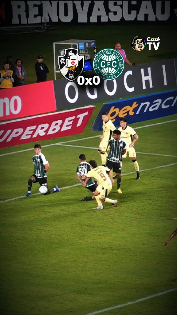 Cazétv viraliza com edição musical em goleada histórica do Vasco sobre o Coritiba