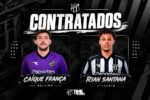 Ceará oficializa as contratações do goleiro Caíque França e do atacante Rian Santana