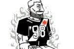 Charge de Pedrinho com uniforme da NFL celebra conexão do Vasco com futebol americano