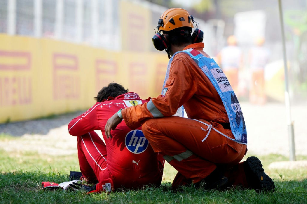Charles Leclerc é liberado para o GP da Espanha após forte acidente em Monza
