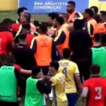Clássico Bra-pel é suspenso após episódios de violência e uso de rojões