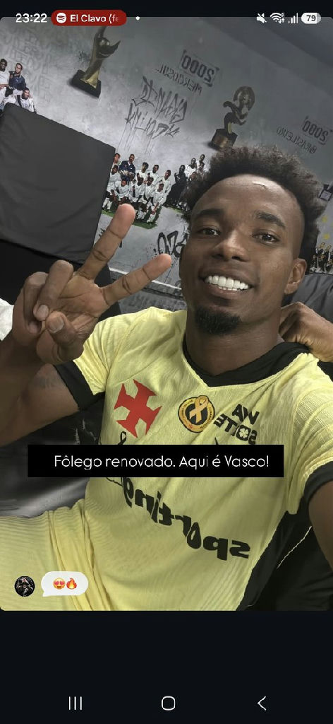 Com 'fôlego renovado', jogador do Vasco reafirma comprometimento com o clube