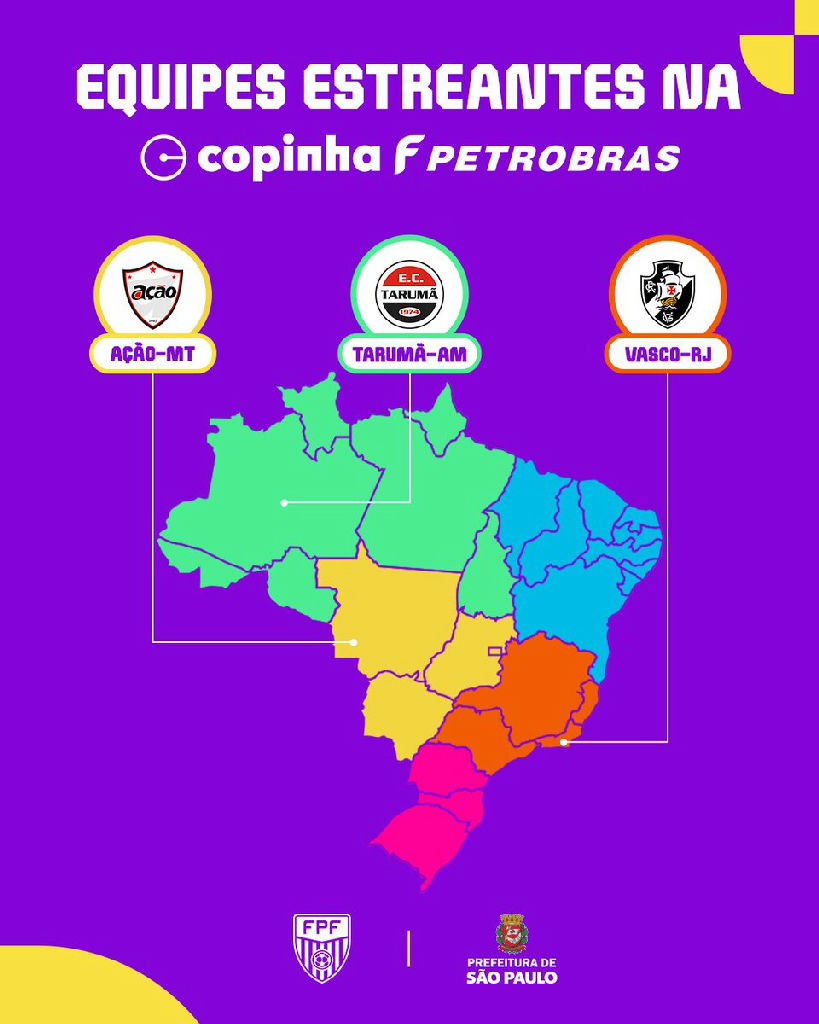 Copinha F Petrobras recebe três equipes estreantes na edição de 2026