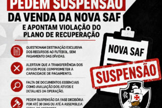 Credores do Vasco acionam a Justiça para suspender venda da nova SAF
