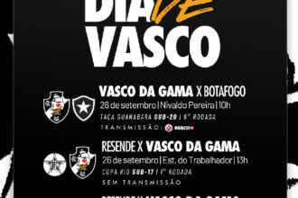 Crias da colina em campo: Vasco da Gama tem rodada tripla na base com clássico e estreias