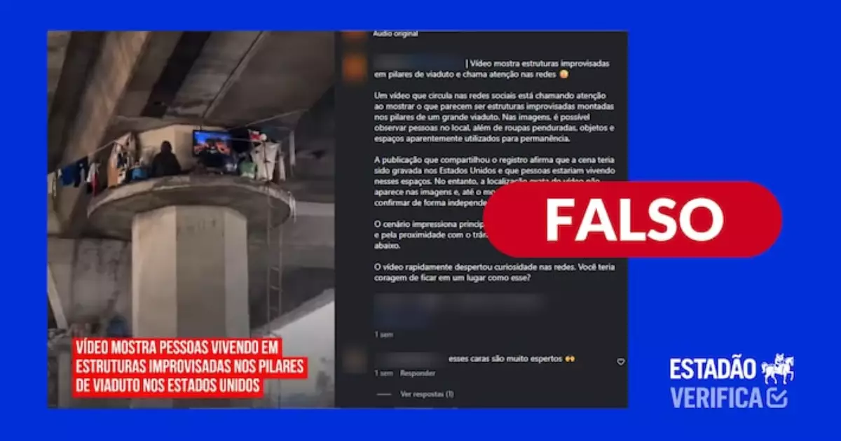 Desinformação digital: vídeo de moradias em viaduto de Los Angeles é falso e gerado por IA