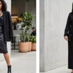 Estratégias de moda para dominar o look preto com sofisticação e texturas variadas