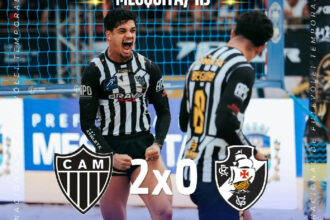 Futevôlei: Atlético-mg supera o Vasco na Liga Nacional em Mesquita