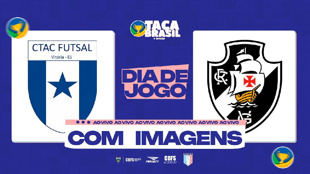 Futsal brasileiro marca estreia do Vasco contra o CTAC na Taça Brasil
