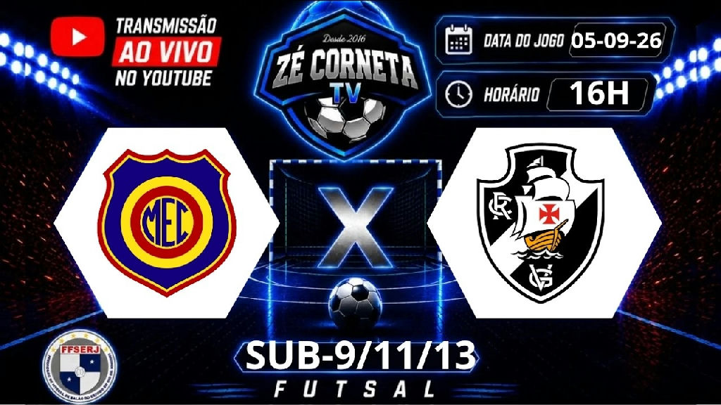 Futsal de base movimenta o dia com confrontos entre Madureira e Vasco