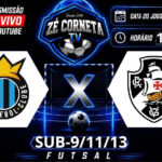 Futsal de base movimenta o dia com confrontos entre Real e Vasco