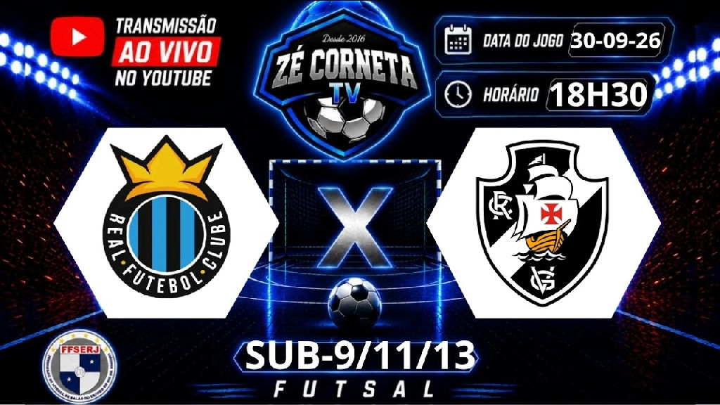Futsal de base movimenta o dia com confrontos entre Real e Vasco