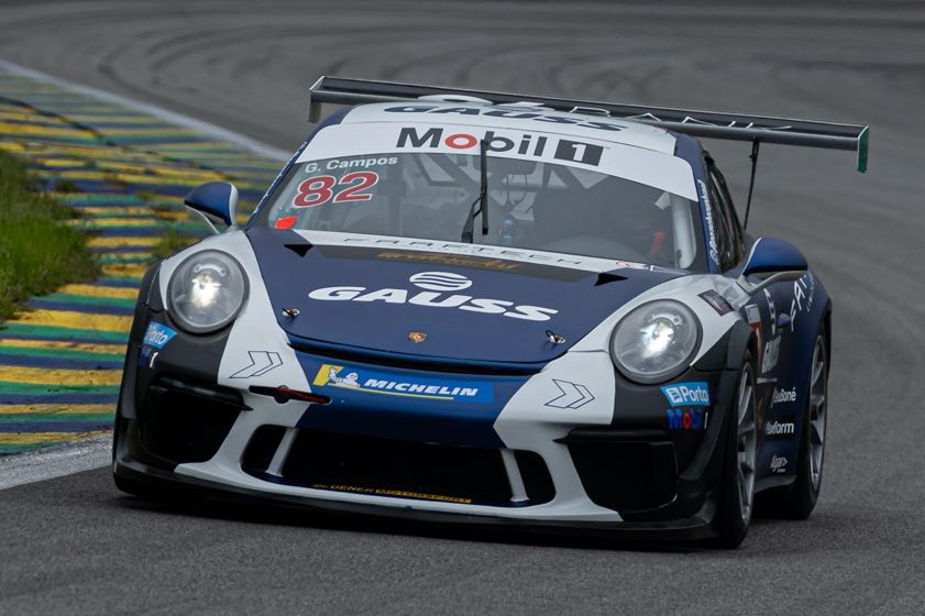 Gerson Campos garante pole position na Porsche Cup sob forte chuva em Interlagos