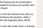 Governo federal proíbe apostas esportivas e estabelece prazo para resgate de saldos