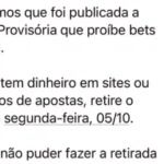 Governo federal proíbe apostas esportivas e estabelece prazo para resgate de saldos