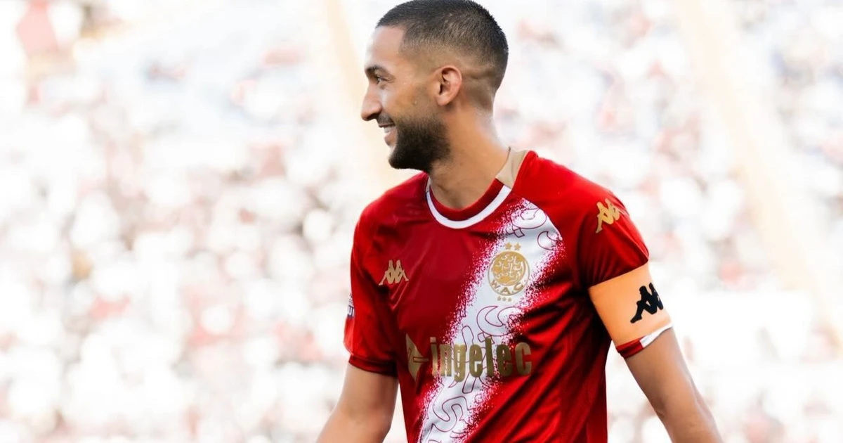 Hakim Ziyech deixa o Wydad Casablanca e abre caminho para negociação com o Botafogo
