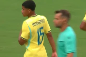 Huguinho participa de goleada da Seleção Brasileira sub-20 na Espanha