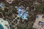 Imagens de satélite expõem palácio de luxo em construção no megaprojeto Neom