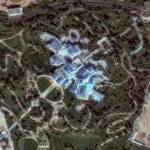 Imagens de satélite expõem palácio de luxo em construção no megaprojeto Neom