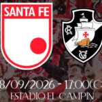 Independiente Santa Fe e Vasco se enfrentam no estádio El Campín em duelo continental