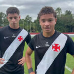 Irmãos Bruno e Matheus Lopes celebram triunfo do Vasco no sub-20