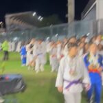Judocas do Vasco celebram volta olímpica em noite de goleada em São Januário