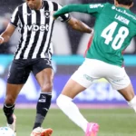 Júnior Santos celebra retorno aos gramados após empate do Botafogo com o Palmeiras