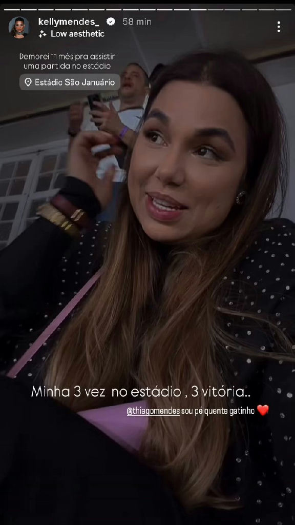 Kelly Mendes celebra retrospecto positivo em visitas ao estádio de São Januário