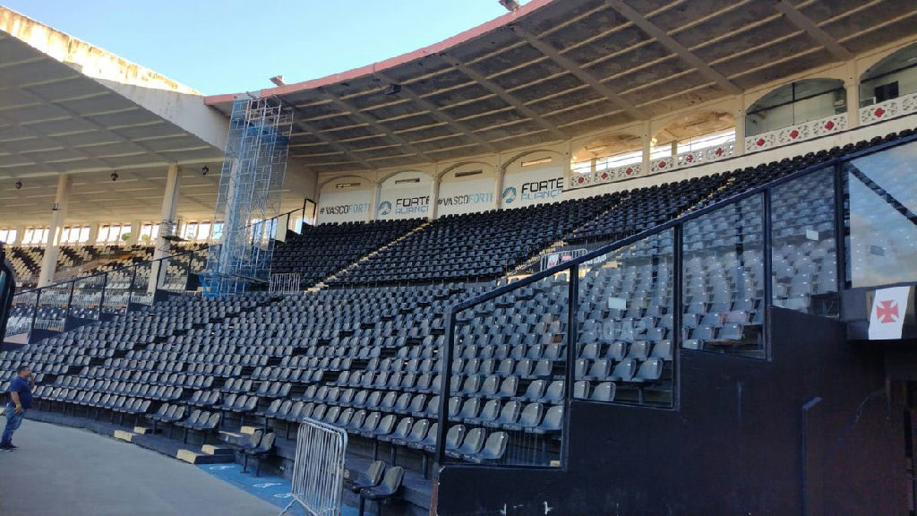 Logística de segurança impede realocação de torcida visitante no setor VIP de São Januário