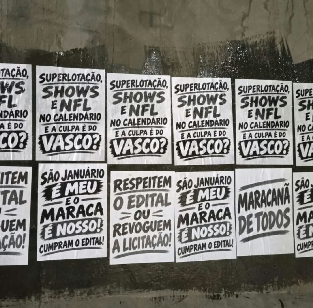 Maracanã é alvo de protestos de torcedores vascaínos contra restrições de uso