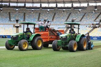 Maracanã inicia reforma do gramado para garantir qualidade até o fim da temporada