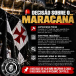 Maracanã: Justiça nega pedido de sócio para garantir uso do estádio pelo Vasco