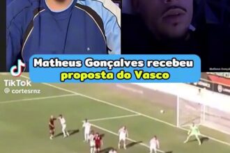 Matheus Gonçalves rebate declaração sobre possível transferência para o Vasco