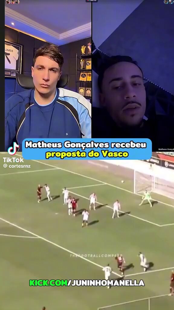 Matheus Gonçalves rebate declaração sobre possível transferência para o Vasco