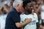 Mourinho defende Vini Jr após críticas da torcida no Santiago Bernabéu