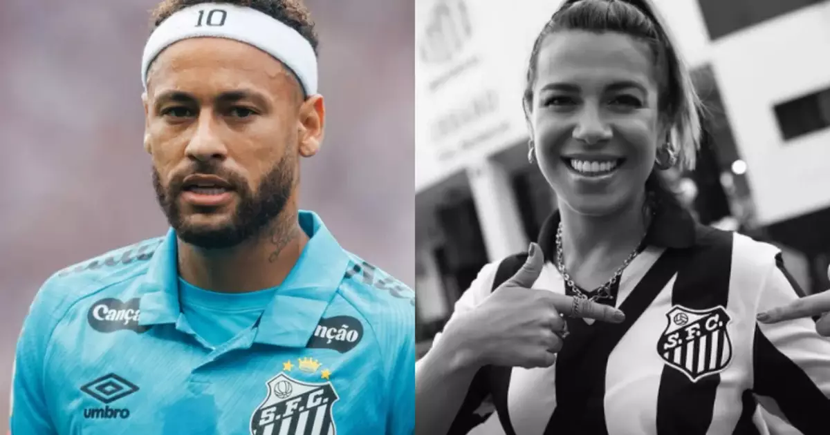 Neymar presta homenagem a Naty Potira, influenciadora e torcedora do Santos