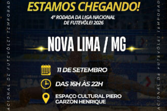 Nova Lima recebe a quarta rodada da Liga Nacional de Futevôlei nesta sexta-feira
