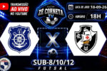 Olaria e Vasco se enfrentam pelo campeonato estadual de futsal nas categorias de base