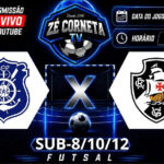Olaria e Vasco se enfrentam pelo campeonato estadual de futsal nas categorias de base
