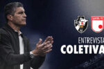 Pedro Emanuel analisa vitória do Vasco sobre o Santa Fe em coletiva