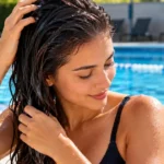 Preparar o cabelo antes de entrar na piscina protege os fios do cloro e otimiza a rotina de cuidados