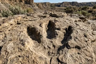 Primeira trilha de T. rex adulto é descoberta em Dakota do Norte com quatro pegadas inéditas