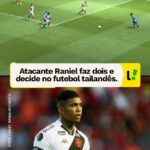 Raniel brilha na Tailândia com dois gols em vitória do BG Pathum