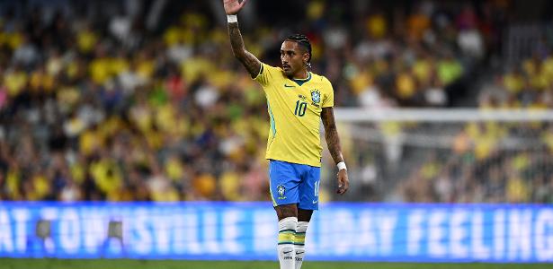 Raphinha lidera ataque do Brasil com sete alterações de Ancelotti contra Austrália